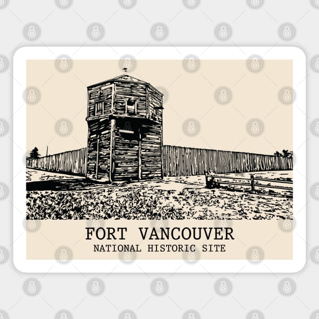 Fort Vancouver National Historic Site Magnet by Lakeric
